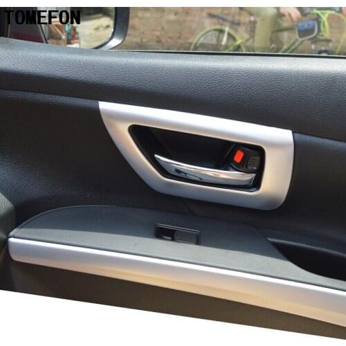 For Suzuki Sx4 S-Cross Crossover 2014 2015 2016 Inner Door Handle Cover ABS Matte Trim Car Stying Car Accessories 4PCS