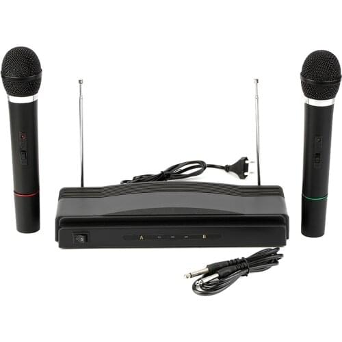 Dual Professional Wireless Microphone with Receiver for BM 800 Karaoke Microphone Party KTV Studio GDeals