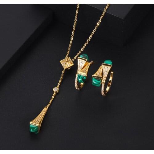 Janekelly2pcs Bridal Zirconia Full Jewelry Sets For Women Party, Luxury Dubai Nigeria CZ Crystal Wedding Jewelry Sets