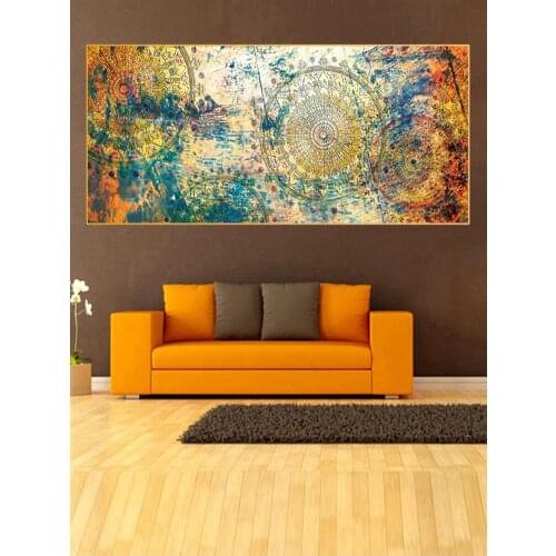 5D Diamond Painting Mandala Colorful Vintage Art Painting Diamond Round Square Embroidery Home Decor Picture Of Rhinestones Art