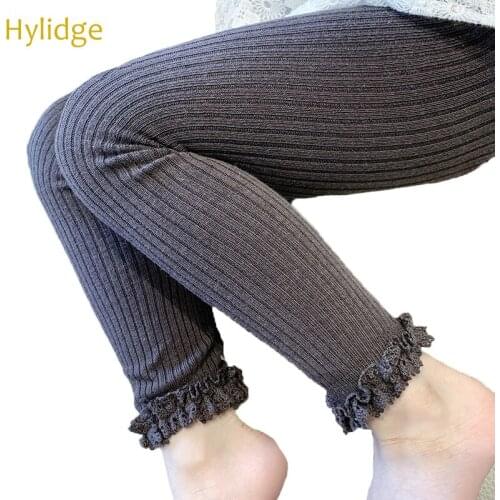 Hylidge Princess Lace Warm Tights For Girls Cotton Tight Pants 0-13 Years Teen Pantyhose Girl Toddler Tights for Kids Baby