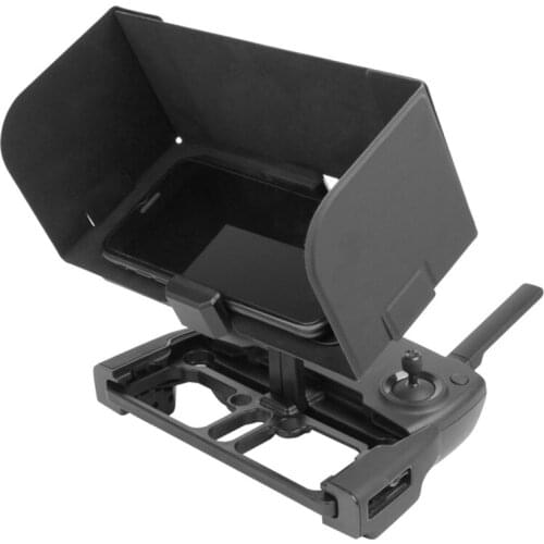 Mobile Phone Holder for DJI Mavic Air 2/ Mini/ Pro/ 2/ Air/ Spark Adjustable Angle Phone Clamp with Sun Hood