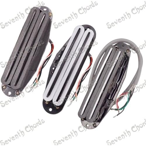 A Set of 3 Pcs Electric Guitar Dual Rail Humbucker Pickups 4 Conductor wires for Guitar Parts guitar accessories