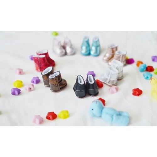 Ob11 doll shoes bjd shoes cowhide copper buckle leather boots for obitsu11,GSC clay,body9,YMY,1 / 12BJD doll Accessories boots