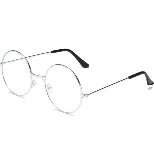 Vintage Round Metal Glasses Personality College Style Clear Lens Eye Glasses Protection Eye Women/Men Glasses Frame