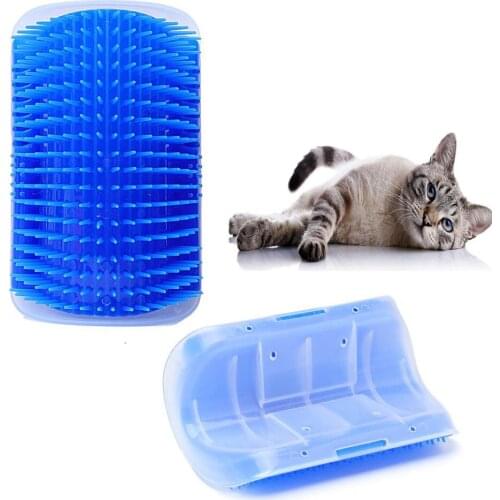 Pet Comb Removable Cat Corner Groomer Scratching Rubbing Brush Pet Hair Removal Massage Trimming Pet Grooming Cleaning Supplies