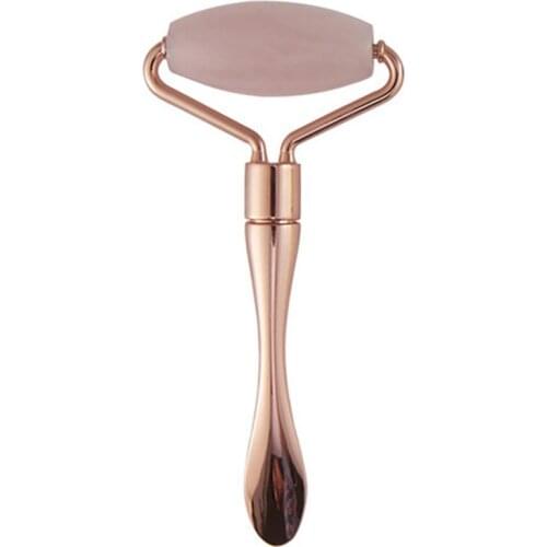 Pink Crystal Jade Roller Face Lift Massage Roller Eye Cream Applicator Spatulas Facial Mask Spoon Skin Care Tools