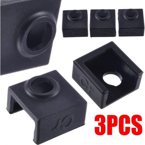 3Pcs/lot Newest Upgrade Heater Block Silicone Insulation Cover For CR-10 10S 10S4 10S5 3D Printer Parts Heating Block