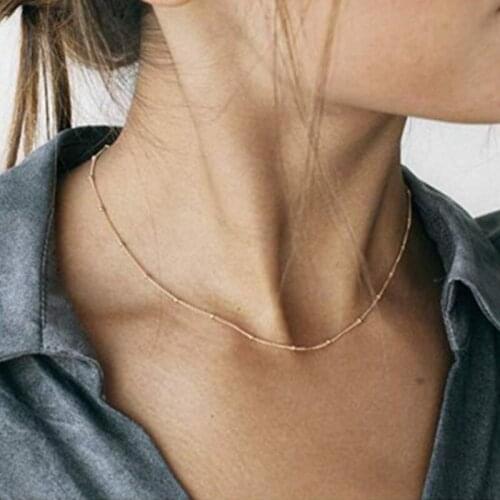 Modern collar necklace ladies round necklace gold necklace collar fashion jewelry
