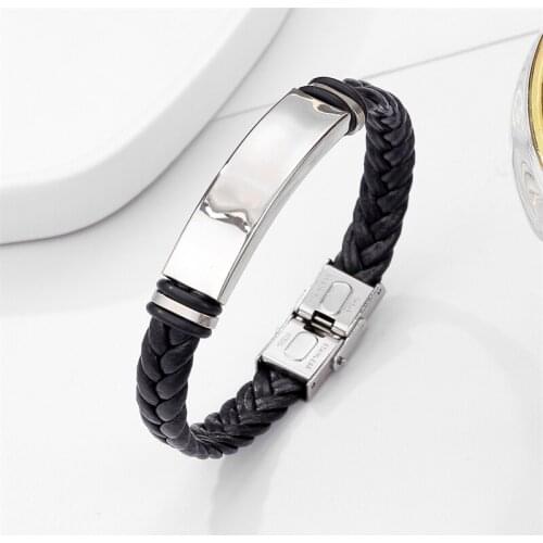 CHUNSHI EMO Goth Euramerican Hot Selling Leather Rope Twist Bracelet On Hand Popular Classic Hiphop For Me Hiphop Jewelry Bangle