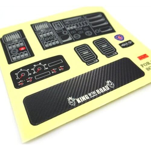 1/14 Rc Tractor Arocs Truck Model SCANIA Tamiya R470 620 730 Toy Car Dashboard Sticker