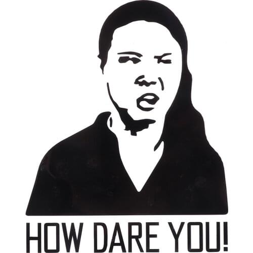 1pc how dare you funny car stickers Decal drift jdm car sticker Window Decoration