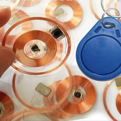 10PCS/Lot 13.56MHz 125KHz ID IC Writable Tags T5577 UID Dual Frequency Transparent Cards RFID Passive Tags 38MM