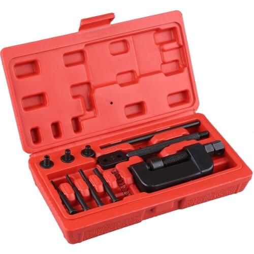 13Pcs Bicycle Timing Chain Removal Tools Motorcycle Riveting Repair Universal Tool Timing Chain Breaker Set Bicycle Repair Tool