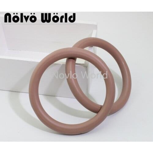 2-10-20 pieces,11cm dusty pink wood purse handle,small wood round handles for leatherworking
