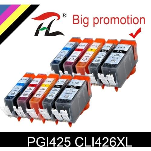 HTL 2 set PGI425 CLI426 Ink Cartridge for Canon 425XL 426XL compatible for Canon PIXMA MG8140 6140 5240 IP4840 IX6540 MX884