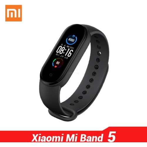 99% New Xiaomi Mi SmartBand 5 Bracelet 1.1" AMOLED Screen 24h Heart Rate Sleep Monitor MiBand 5 Basic & NFC 2 Smart Version
