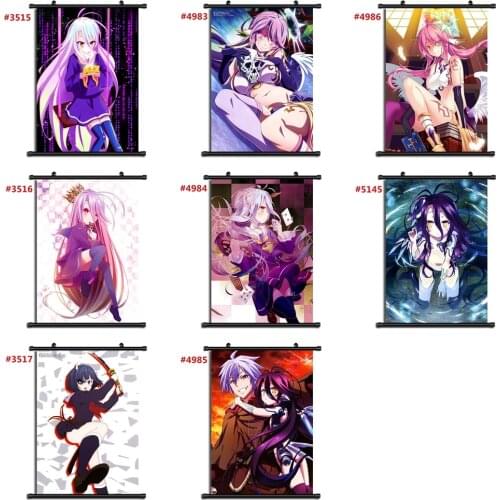 No Game No Life Anime manga wall Poster Scroll B