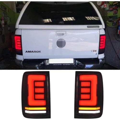 Auto Led Lamps Amarok V6 rear Lights With Turn Signal Storbe Reverse Lights Fit For Vw Amarok V6 lamp 2008-2020 Pickup Car