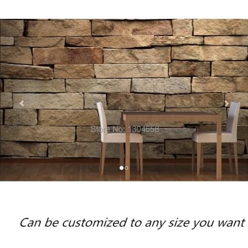 Free shipping custom mural Sandstone Brick Wallpaper Mural large bedroom, living room TV backdrop wallpaper
