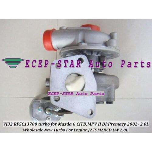 Free Ship RHF4V VJ32 RF5C13700 VBA10019 Turbo Turbocharger For Mazda 6 CiTD MPV II DI TDI Premacy 2002- 2.0L J25S LW MZRCD 121HP