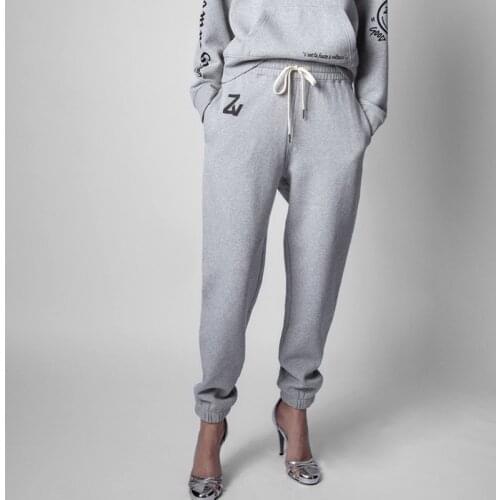 2021 Brand New Autumn High Quality Women Bottoms Loose Fashion Ladies Pants Cotton Casual Elegant Fleece Female Trousers T272