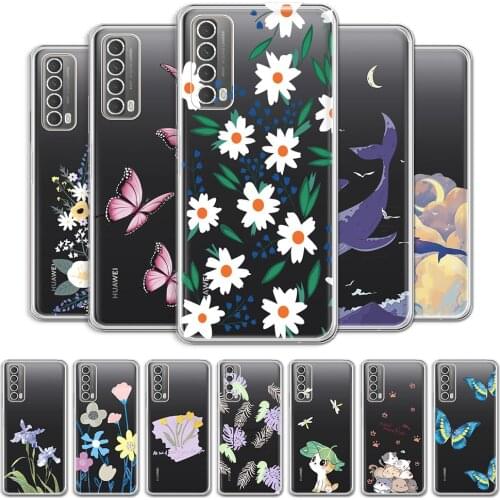 For Huawei P Smart 2021 Case Cover For Huawei P Smart 2021 Shockproof Clear Back Fundas on P Smart 2021 Transparent Soft Case