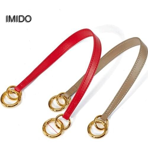 IMIDO New 48.5cm Cowhide Leather Handbag Belt Tote Bag Handle Shoulder Bag Strap Replacement Accessory Parts Brand Design STP140