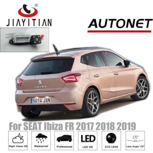 JIiaYiTian Rear View camera For SEAT Ibiza FR 2017 2018 2019 5D HD CCD Night Vision Backup Parking Reverse Camera