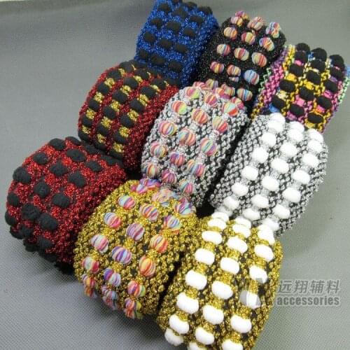 Colorful elastic bands for skirt clothes belt decoration elastic webbing 6cm width 5meters/lot high quality