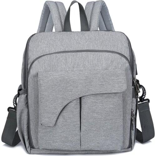 Lightweight Hand Fashion Mom Mom and Baby Backpack Aiaper Feeding Bottle Capacity Mummy Backpack Customizable Cross Border Distr