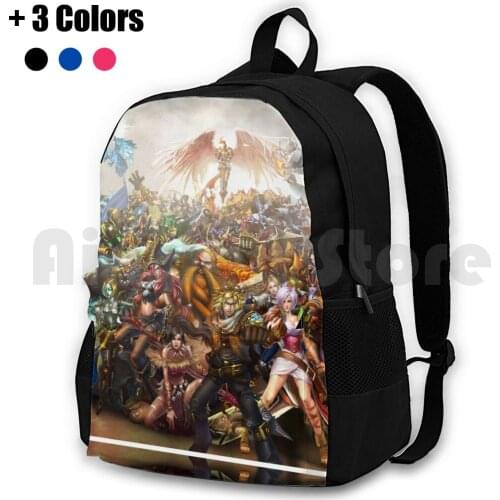 League Of Legend Outdoor Hiking Backpack Waterproof Camping Travel Riot Games Art Work
