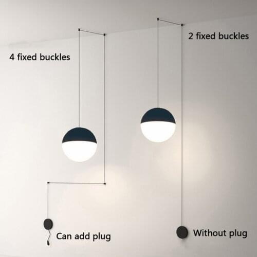 Bright line chandelier DIY creative personality chandelier simple modern living room dining room bedroom lamp ball line chandeli