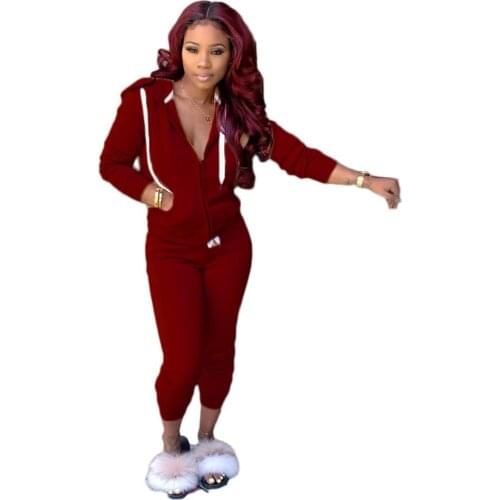 Lounge wear Drawstring Tracksuit Women Fitness Sporty Long Sleeve Zipper Hoodie Top with Sweater Pants Two Piece Set Clothes