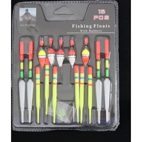Fishing Float Set Fishing Accessory Kit Long Tail Plastic Vertical Buoy Float