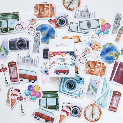 45 pcs/box Gift of life Creative mini paper sticker package DIY diary decoration sticker album scrapbooking