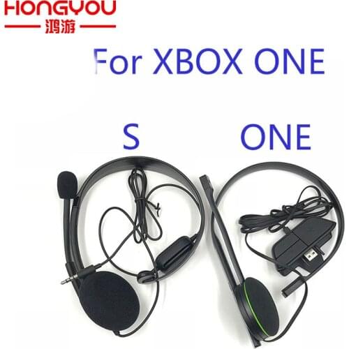 Original Black Wired Chat Chatting Gamer Headset Headsets Headphone With Mic For Xbox One for Microsoft XBOX ONE S version