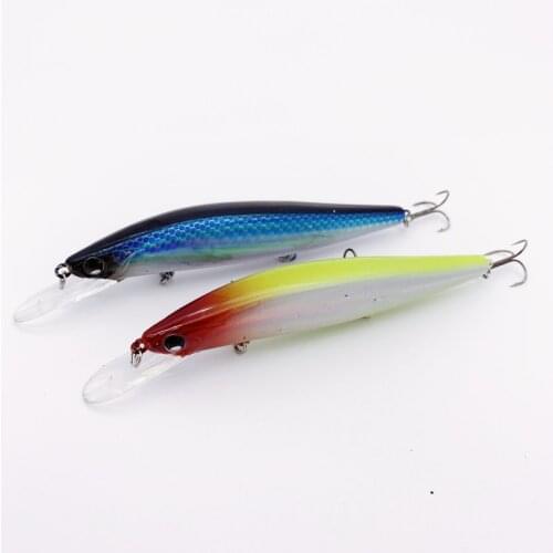 14g/11.5cmFishing Lures Hard Bait Floating Minnow Crankbaits Wobblers Pike Long Casting Minnow Lure depth0.5-1m