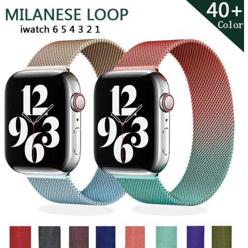 Strap for Apple Watch band 44mm 40mm iWatch 38mm 42mm magnetic loop watchband Stainless Steel Bracelet Apple watch 3 4 5 6 se