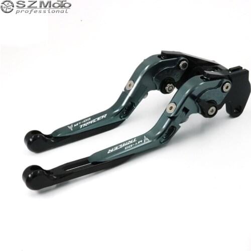 Brake Clutch Lever For YAMAHA MT09 MT-09 Tracer 2015-2018 2017 Black+Red Folding Extendable Motorcycle