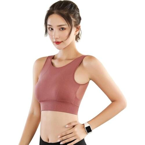 High Impact Sport Bra Plus Size XXL Wirefree Nylon Back Mesh Fitness Yoga Underwear Gym Sportswear Running Workout Athletic Bra