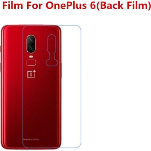 1/2/5/10 Pcs Ultra Thin Clear HD LCD Screen Protector Film With Cleaning Cloth Film For OnePlus 6(Back Film)