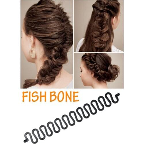 Women Lady Hair Braiding Tool Clip Braider Roller Hook With Magic Hair Twist Styling Bun Maker Hair Band Accessories