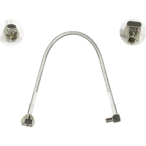 1PC 3G modem cable TS9 right angle to F male pigtail RG316/RG174 adapter 15/30/50/100cm NEW wholesale price