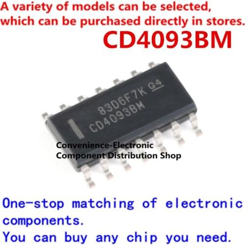 10PCS/PACK CD4093BM SOP-14 CD4093 SMD CD4093BM96 SOIC-14 CMOS quad xor gate chip IC
