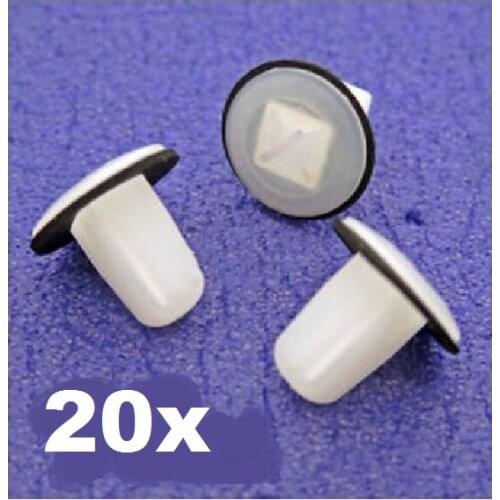 20x For Lock Nut Screw Grommets for Kia & Hyundai- Fit a 9mm Square Hole 1 order