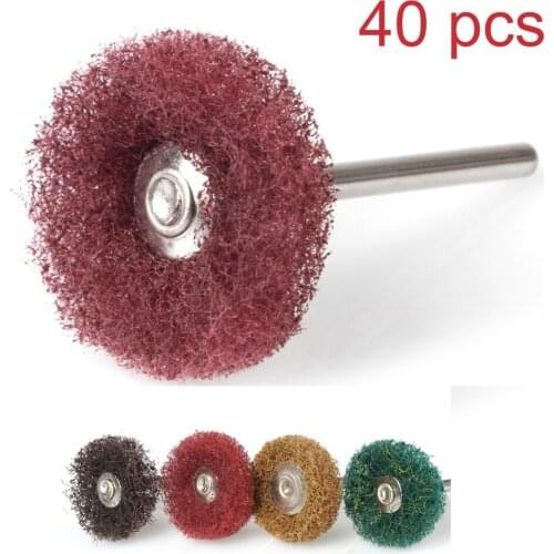 40pcs Buffing Pad Brush Jewelry Metal Micro-Electronic Dremel Accessories For Buffing Polishing Grinding