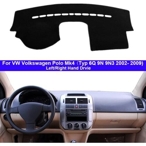 Car Auto Dashboard Cover For VW Volkswagen Polo Mk4 Typ 6Q 9N 9N3 2002 - 2009 Dash Mat Carpet Cape Sunshade 2008 2007 2006 2005