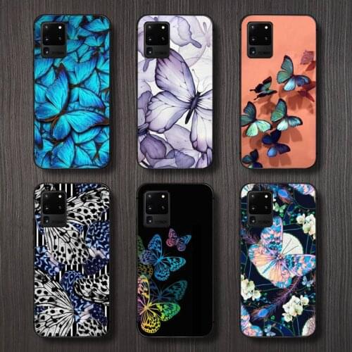 Butterfly art Phone Case For Samsung A32 A51 A52 A71 A50 A12 A21S S10 S20 S21 Plus Fe Ultra