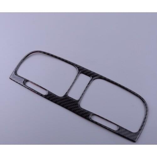Black Carbon Fiber Console Dashboard Air Vent Outlet Trim Sticker Cover Fit for VW Golf 6 MK6 GTI 2008 2009 2010 2011 2012